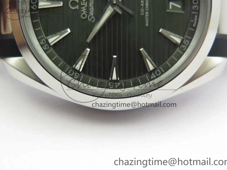 0407 TechFriendly Aqua Terra 150M Master Chronometers VSF 1:1 Best Edition Green Dial on Black Rubber Strap A8900 Super Clone (2 Straps) 7915